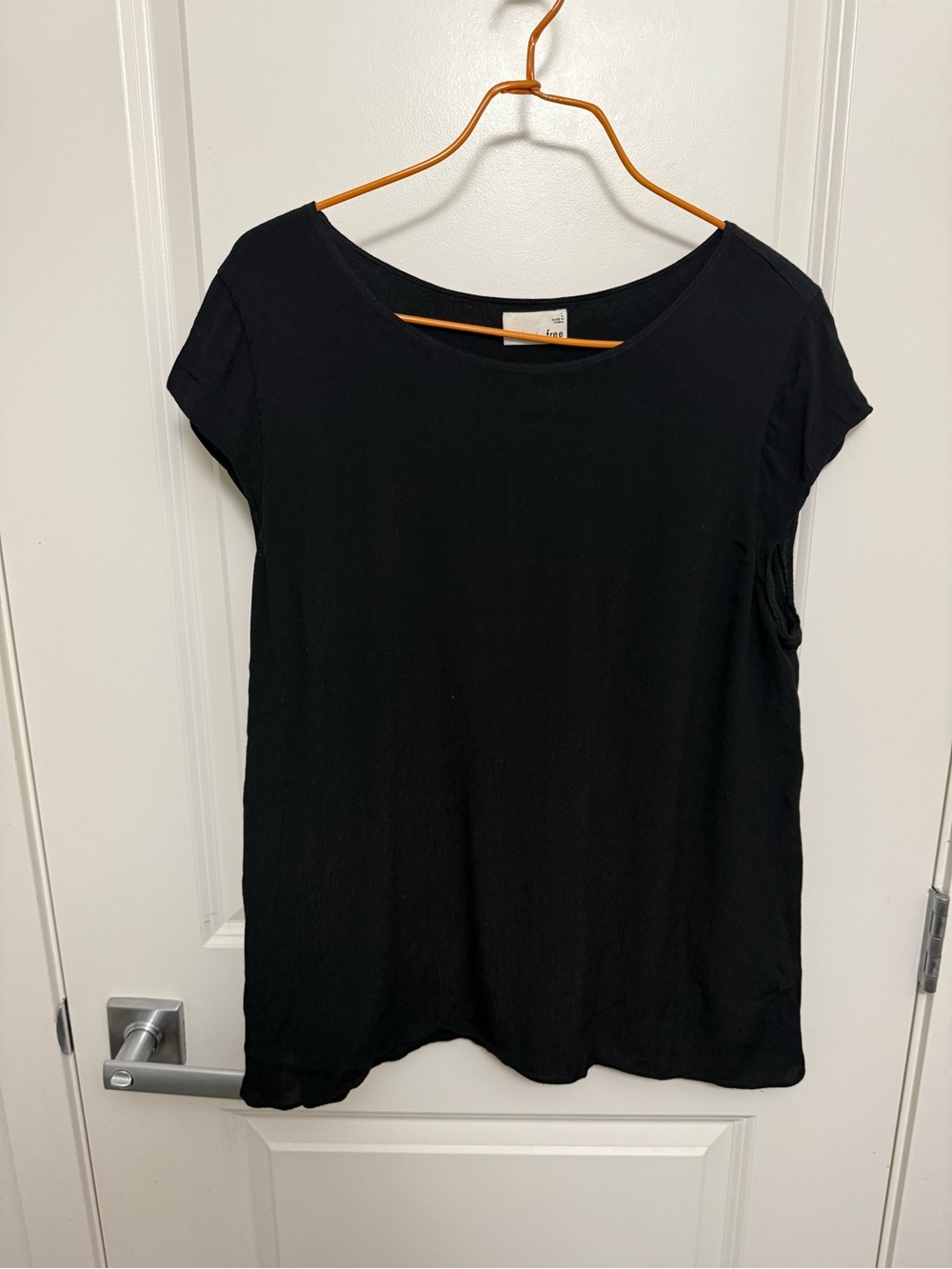 Wilfred Black Short Sleeve Lined Shirt in size L